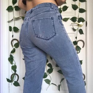 BDG Washed Black Mom Jeans